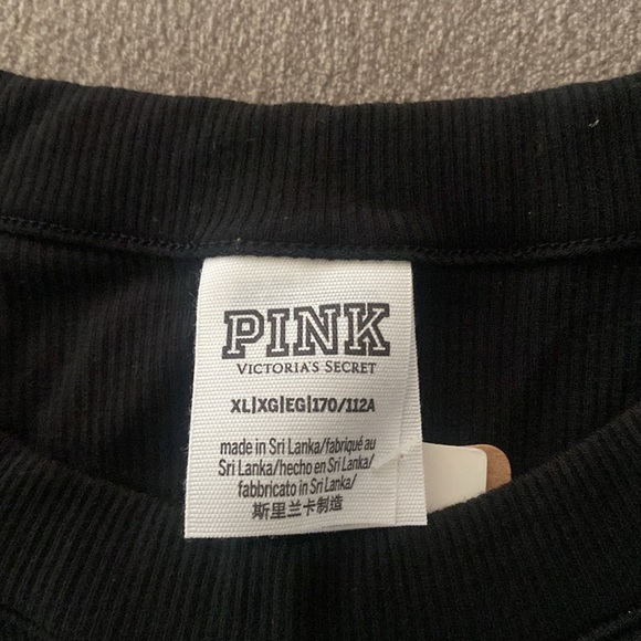 PINK Victoria’s Secret Rib Long-Sleeve Crop Top - Picture 7 of 8